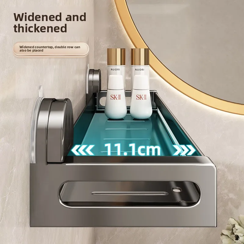 Bathroom Rack, Toilet Non-punching Suction Cup Type Towel Rack, Toilet Sink, Bathroom, Wall Storage Rack