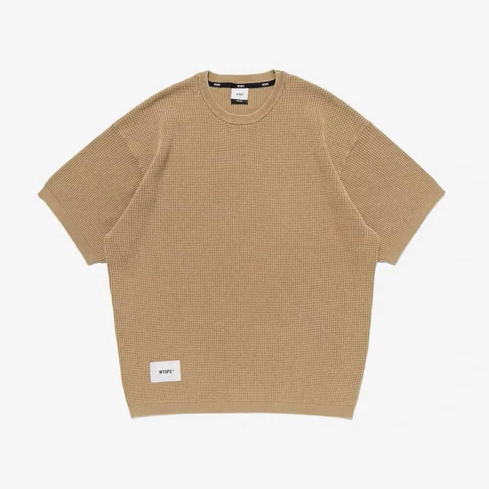 WTAPS 2026 Spring Summer Unisex Waffle Knit Short Sleeve T-Shirt Japanese Vintage  Loose Fit Crew Neck Casual Textured Pullover