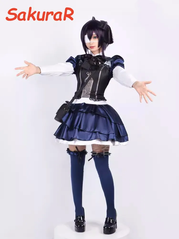 Costume de Cosplay Love Chunibyo Autre Deluvoltage, Tokyo Anashi Rikka, Py Play Comic Con, Robe Hmatte, Perruques de ixde Noël, Accessoire d'Animation