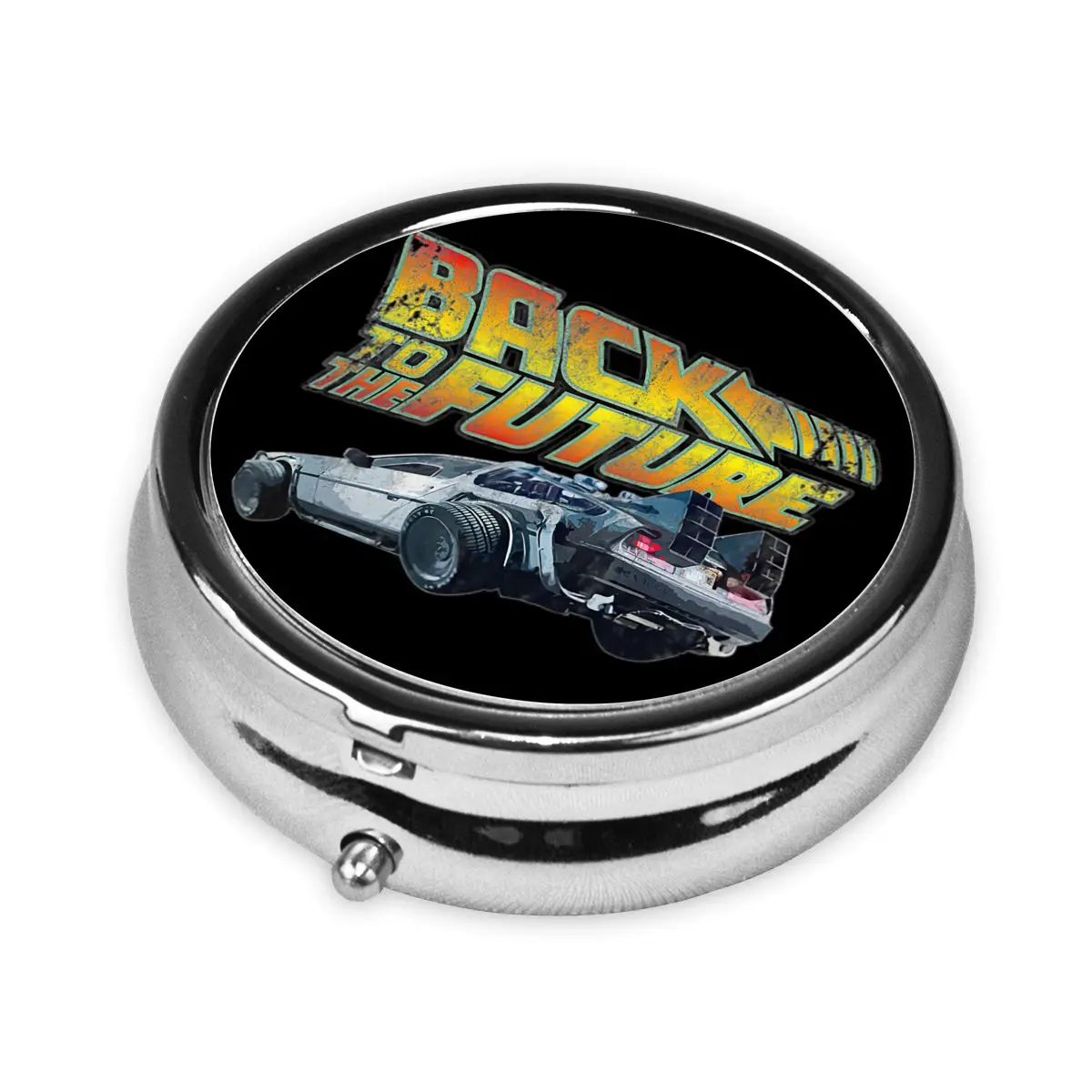 العودة إلى المستقبل صناديق حبوب منع الحمل 3-مقصورة حبوب منع الحمل الخيال العلمي فيلم كوميدي المحمولة الطب المنظم حاوية علب التخزين #4