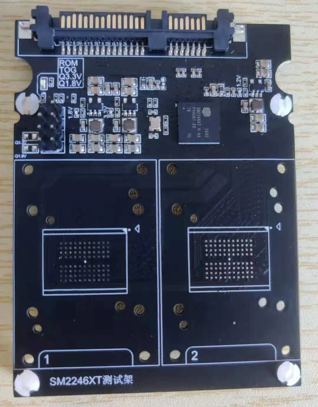 Тестовый стенд Silicon Motion SM2246XT для флеш-накопителей SSD 16CE BGA152/132