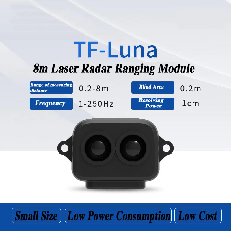 TF-Luna 8m Detection Small Volume Low Cost Light Weight Obstacle Avoidance Easy To Integrate Laser Distance Measurement