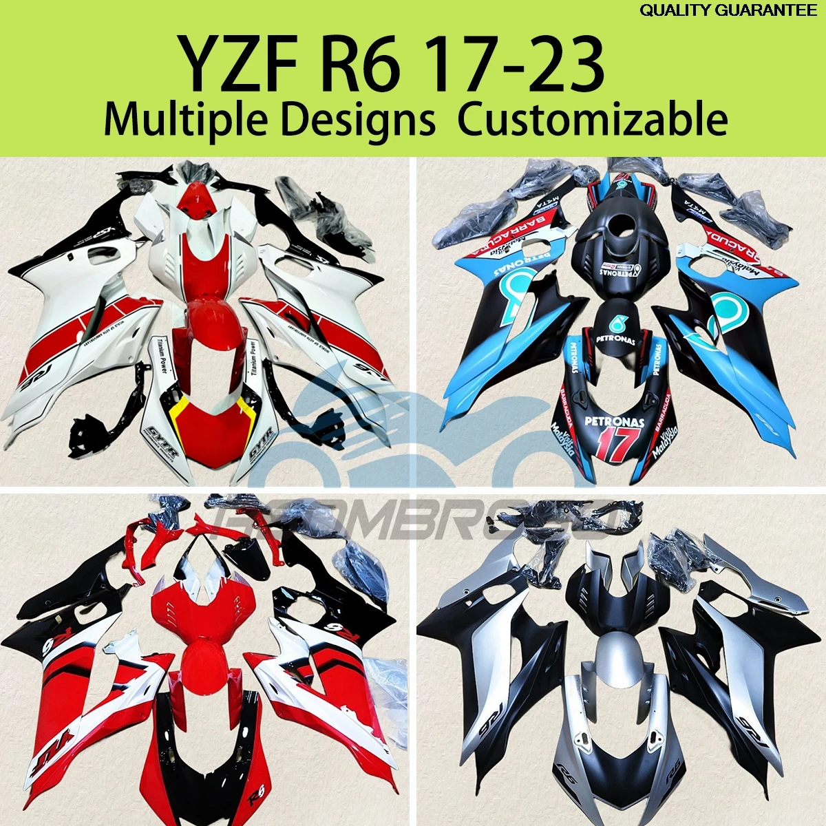 Suitable For YAMAHA YZFR6 2017 2018 2019 2020 2021 2022 2023 Fairings Modification Accessories YZF R6  ABS Full Fairing Kit