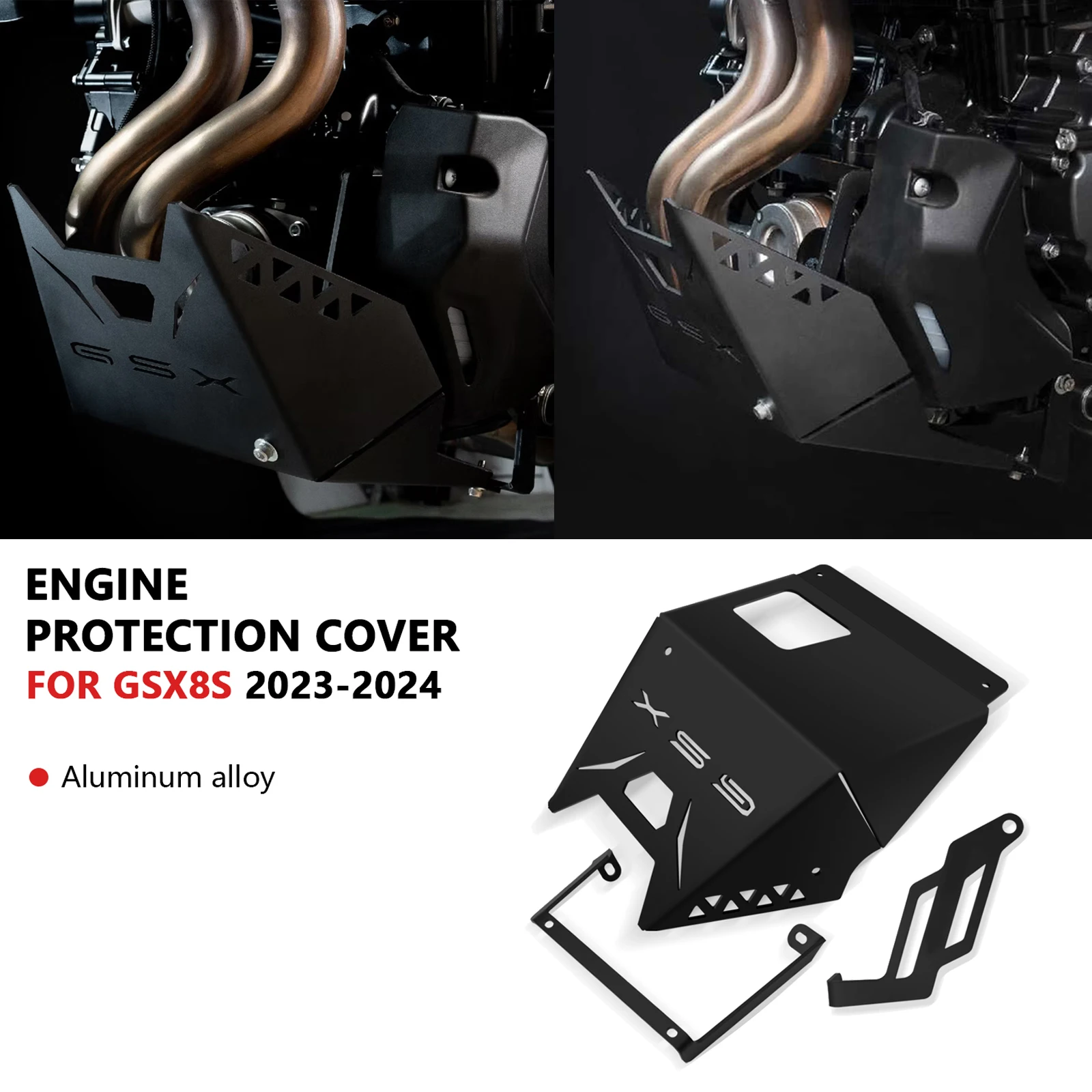 

For Motorcycle Accessories Engine Chassis Shroud Exhaust Shield Guard Protection Cover Fairing GSX8S 2024 GSX-8S 2023 GSX 8S