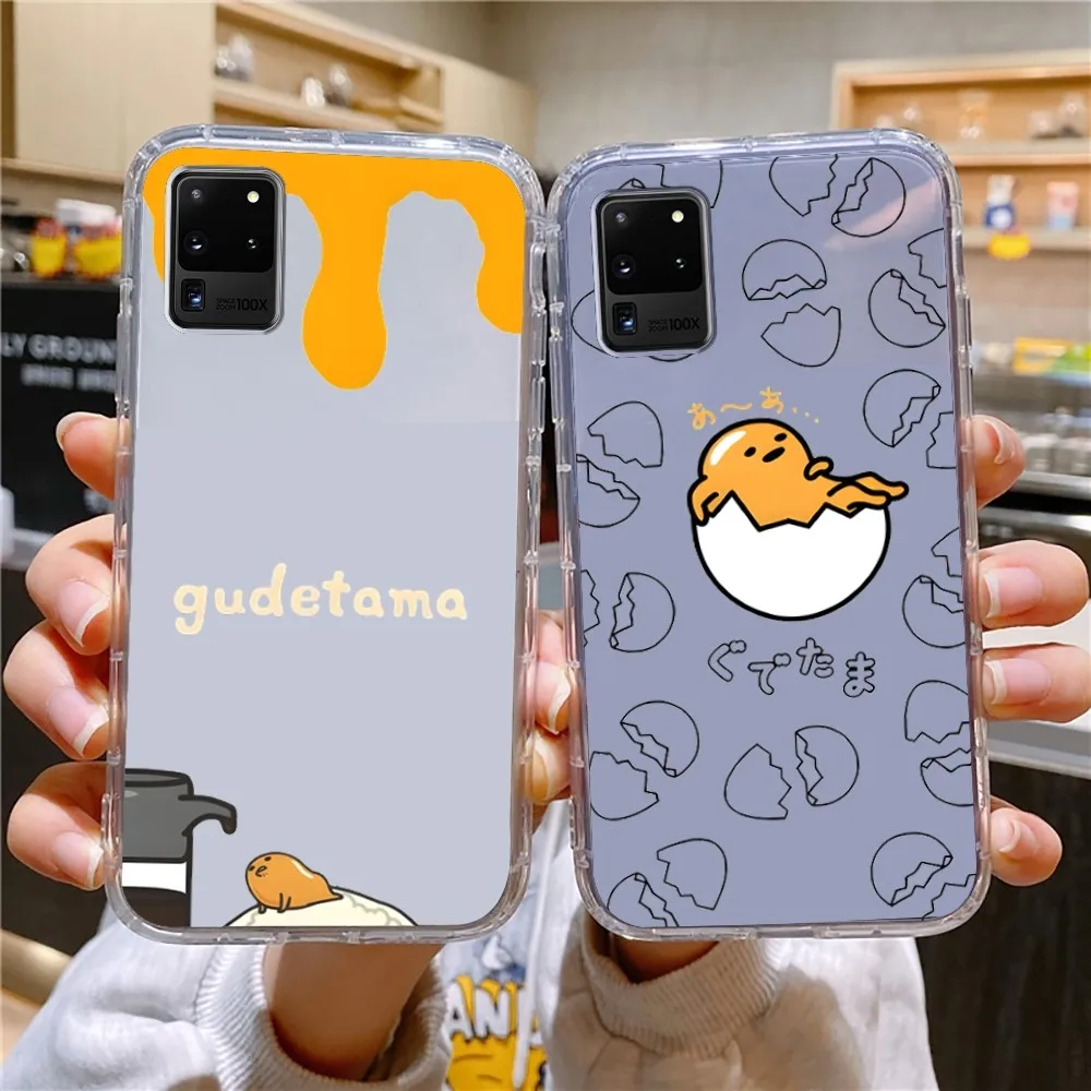 Sario-G-GudetamaS Phone Case For Samsung Galaxy A52 A12 A51 S21 Edge S22ULTRA S23 S20LITE Plus ultra Transparent Cover