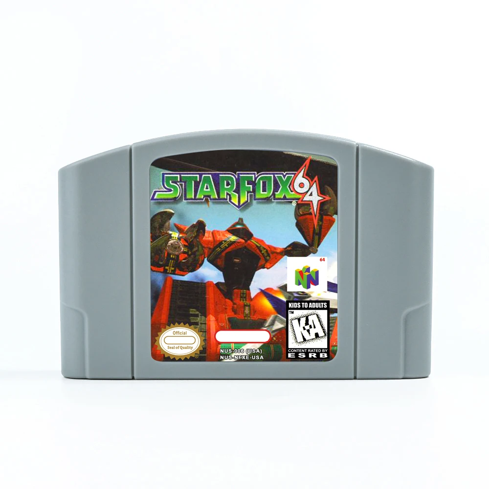 Star Fox 64 Game Cartridge for 64 Bit NTSC USA  Consoles N64 Game Card