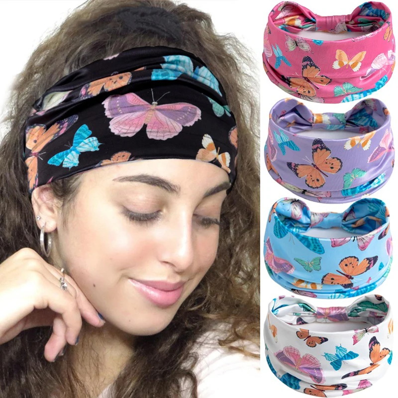 

Hair Accessories Twisted Extra Large Thick Wide Headbands Turban Workout Headband Head Wraps for Women Yoga Sports Hairband
