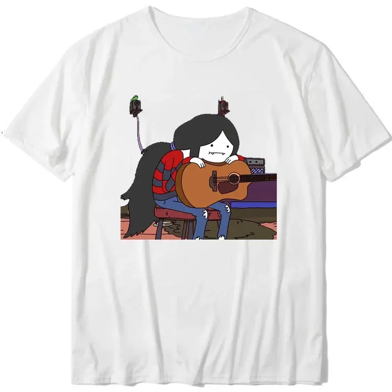 Adventure Time Anime T-shirt Marceline Vampire Queen Live At Candy Tavern Short Sleeve Funny Design Aesthetic Men Tumblr T Shirt