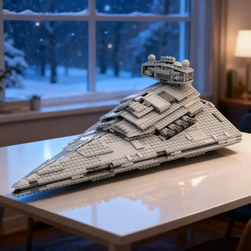 

1555PCS MOC Imperial Star Destroyer MOD Battle Model Building Blocks DIY Gift Creative Collectible Display Decor Premium Adult