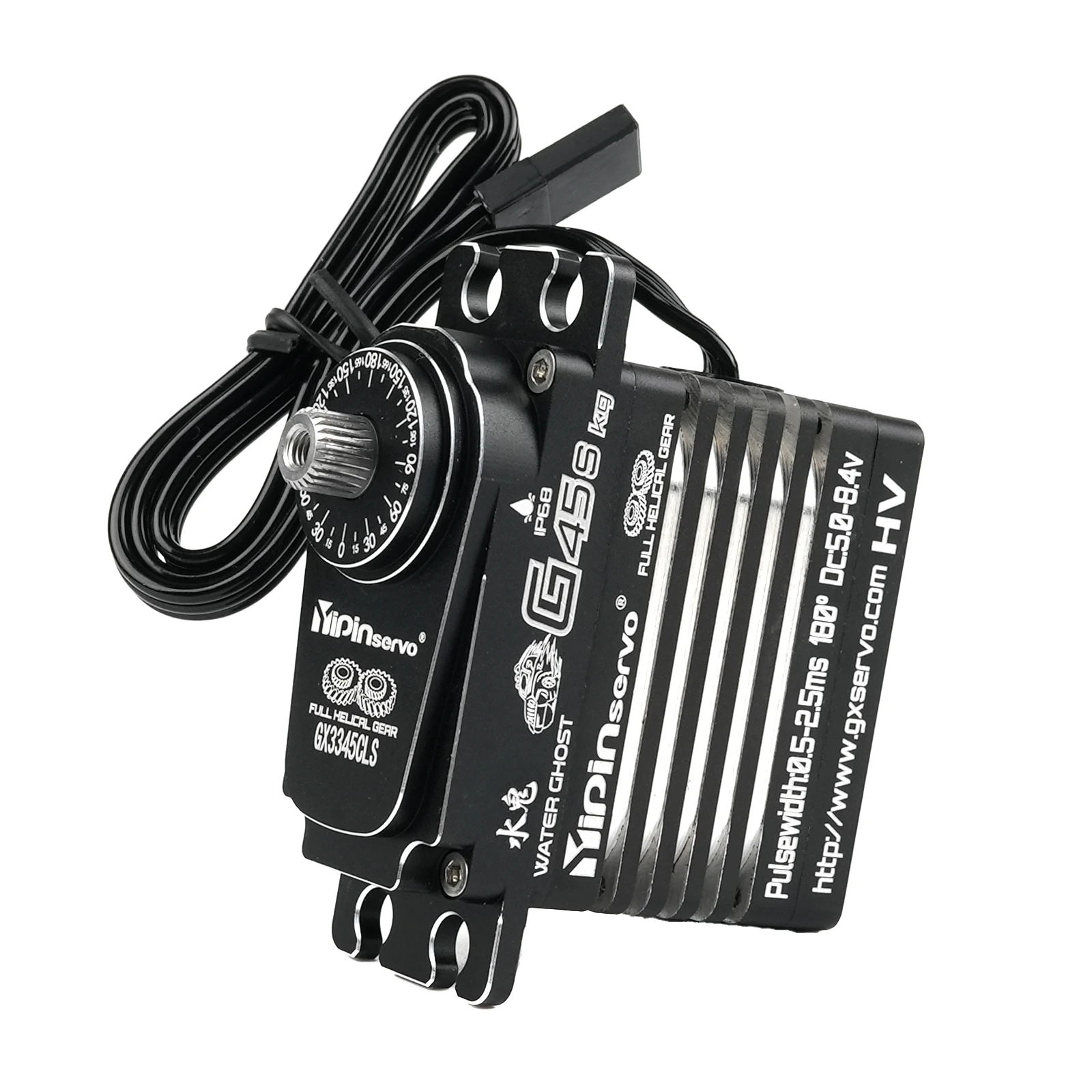 

45KG Waterproof IP68 Digital Servo Coreless Motor 180/270/360 Degree High Torque RC Model Car Industrial Grade Robotic Servo