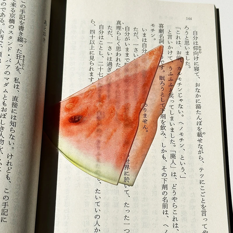 Delicate Transparent Acrylic Apple Grape Tomato Cute Premium Feeling Bookmark Reading Mark Bookmarks Student Gift