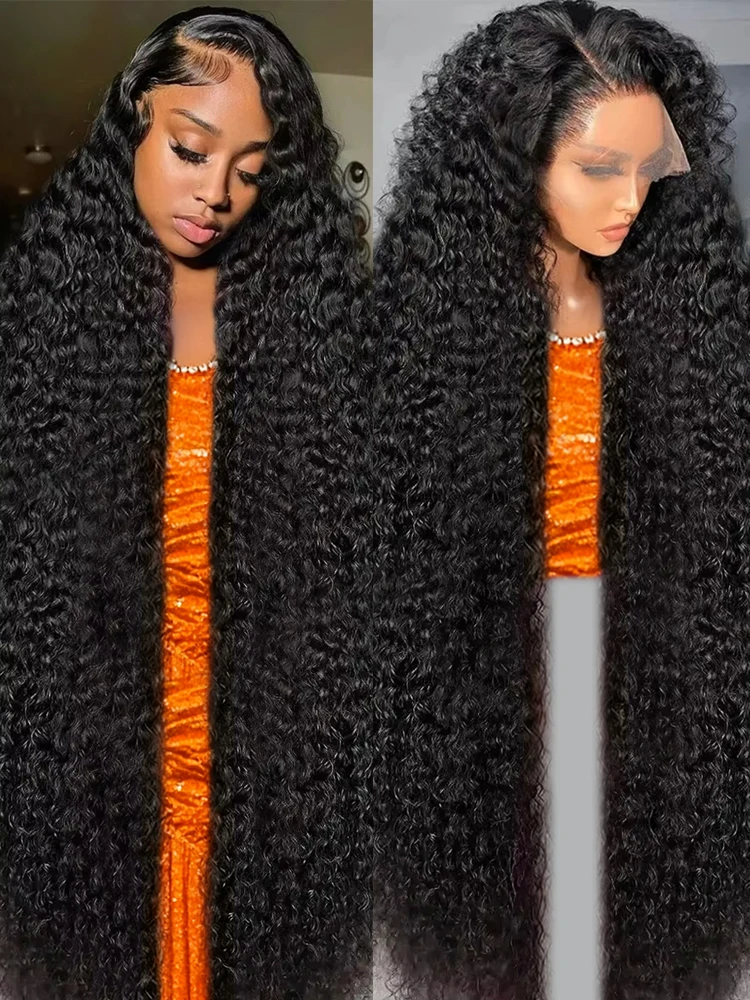 40 46 بوصة موجة المياه مجعد 13x4 الدانتيل الجبهة الباروكات البرازيلي موجة عميقة 13x6 Hd الدانتيل أمامي خصلات الشعر المستعار الإنسان للنساء 300 الكثافة