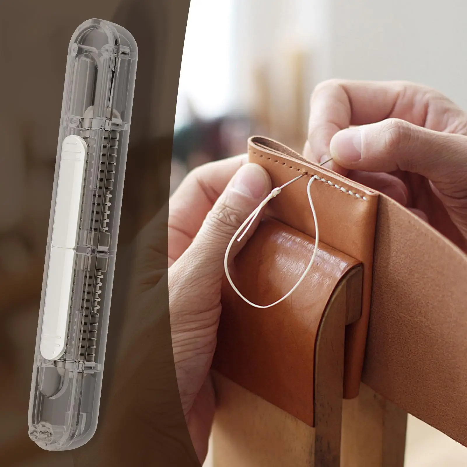 바늘 꿰는 도구 2-in-1 자동 바늘 꿰기 장치 재봉 프로젝트용 펠트 뜨개질 퀼팅 캔버스용