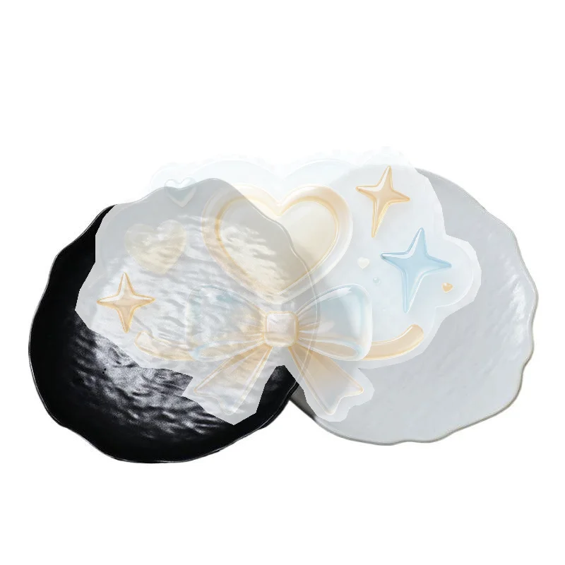 Matte Frosted Wavy Edge Ceramic Appetizer Plates Multi-Purpose Serving Dishes for Hotel Catering Service
