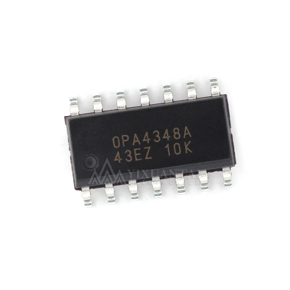 10PCS/LOT new original  OPA4348AIDR OPA4348AID OPA4348A OPA4348AD OPA4348 Operational Amplifier SOP14