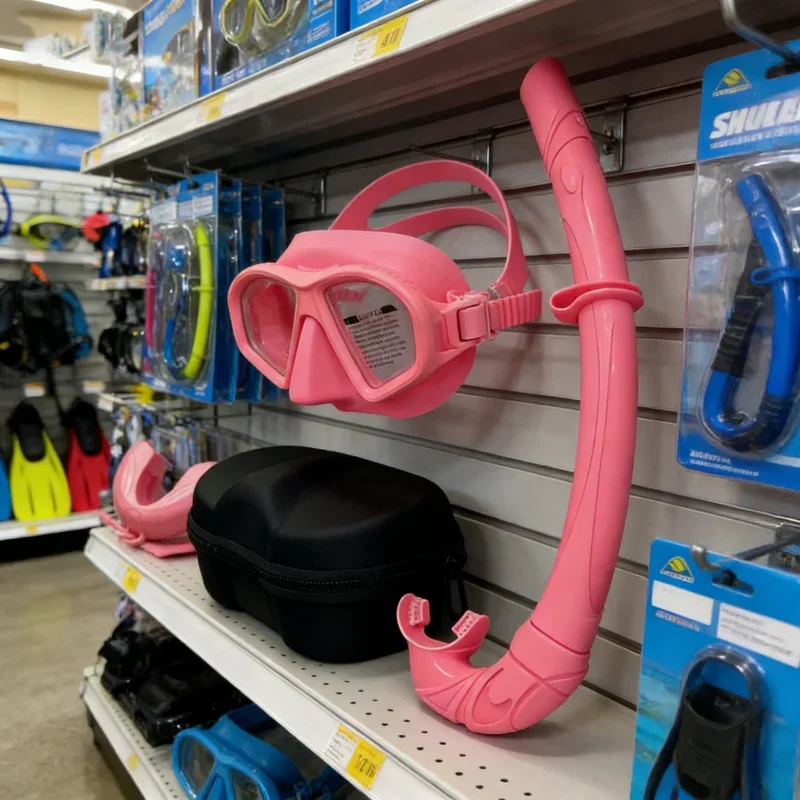 

Professional Adult Liquid Silicone Snorkeling 2Pcs Set Anti Fog Waterproof Scuba Diving Mask Snorkel Kit for Underwater Swim Use