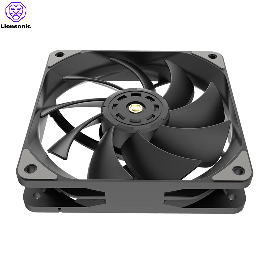 Imagem -05 - Caixa Branca do Computador Cooling System Fan Kit Alto Desempenho pc Gamer Cpu Cooler Fãs 120 mm 4pin Pwm Branco 12cm Fdb 4001800rpm