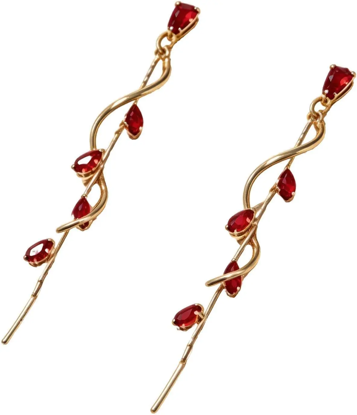 

Crystal Drop Earrings in 1 Pack, Elegant Dainty Studs for Women