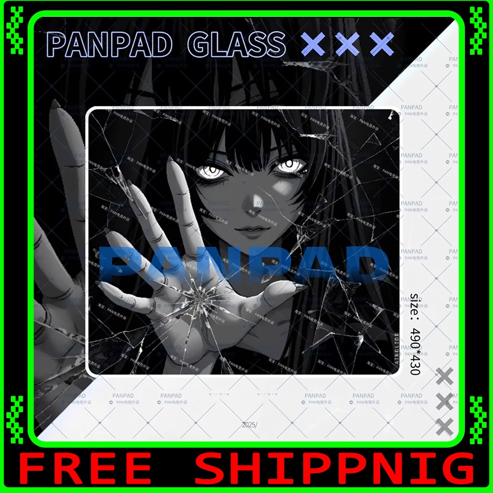 PAN Esports Glass Mousepad Smooth and Speed Mouse Pad FPS Coating Full Coverage Primer For TTK APEX Valorant CSGO PC Accessories