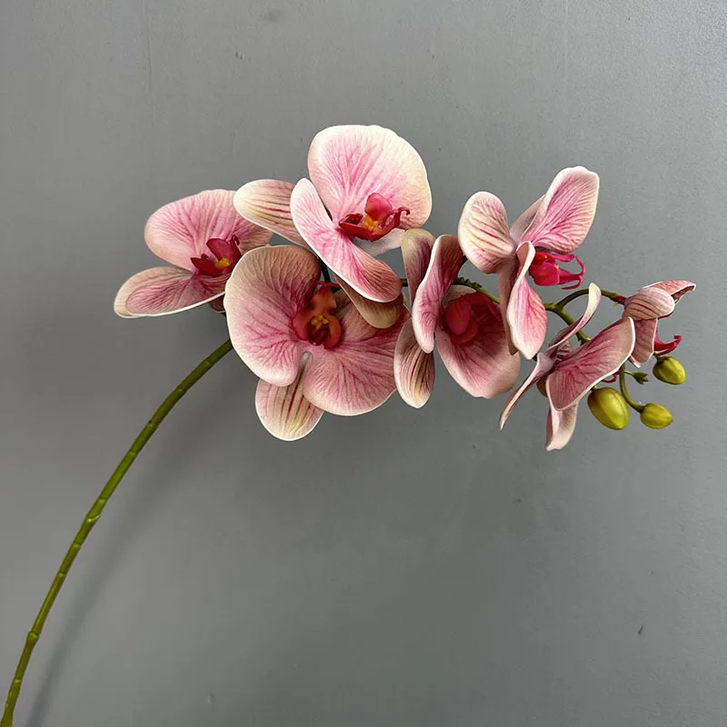 Nordic 7 köpfe Schmetterling Orchidee Künstliche Blume Real Touch Gefühl 75 cm Gefälschte Blumen Für Wohnzimmer Hochzeit Tisch Vase dekoration – Detail 7