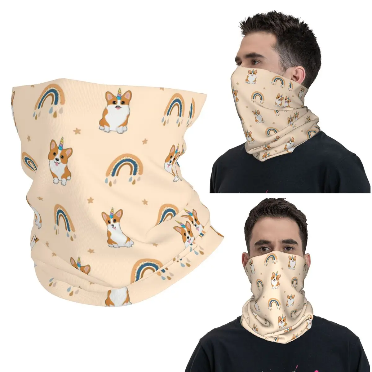 

Бандана Jolly Corgis And Rainbows, гетры с принтом, маска, шарф, теплый головной убор унисекс для взрослых