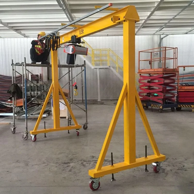 Most Popular Easy Operation Warehouse Portable Movable 5 Ton 20 Ton Portable Gantry Crane