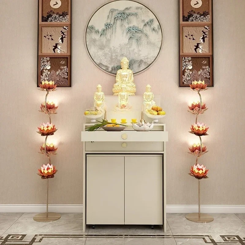 A  A57 Buddhist shrine offering table Modern Tiaoji incense Buddhist hall living room tribute table