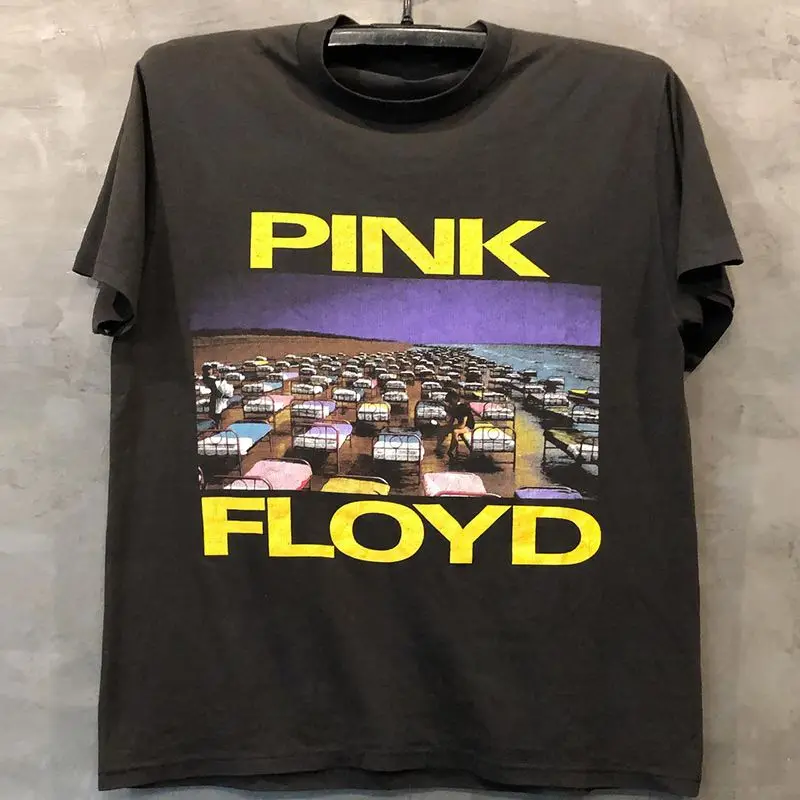 

Мужские и женские модные винтажные футболки Pink Floyd Rock Band с короткими рукавами в американском стиле