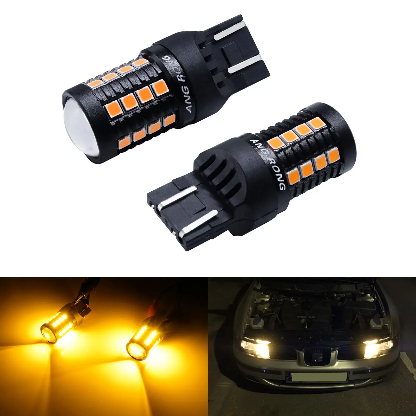 2x-lampadas-led-Ambar-t20-w21w-7443-7440-w21-5w-27-smd-para-sinalizacao-lateral-dianteira-traseira-e-pisca-pisca