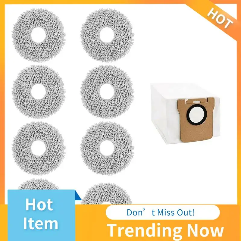 Paquete de BBNV-8 almohadillas de fregona para Dreame L10S Ultra, piezas de almohadillas de fregona lavables para Robot aspirador Dreame L10 Ultra / L10S Pro / L10S Ultra