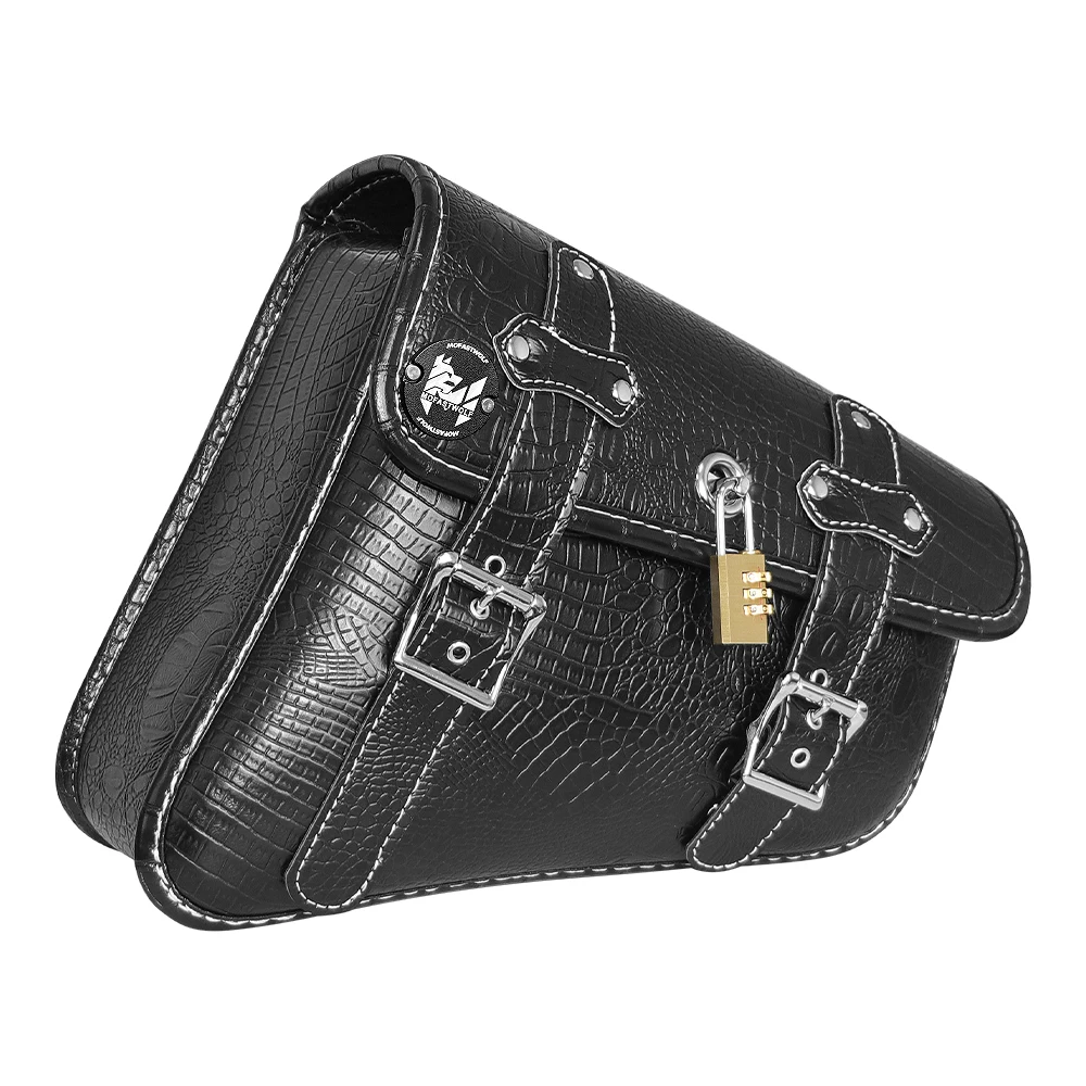 Motorcycle side bag electric bike hanging bag modified retro universal saddle bag side bag knight bag waterproof