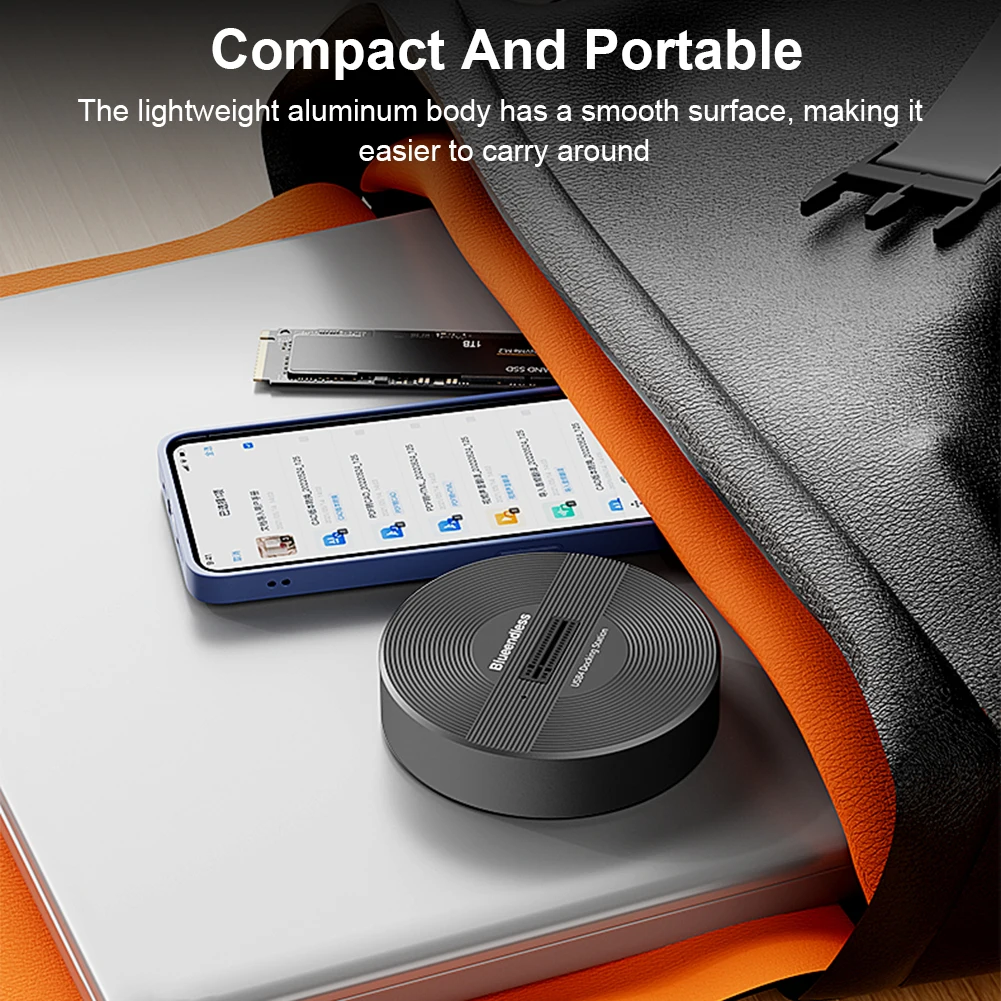 قارئ SSD 40 جيجابت في الثانية SSD إلى محول قارئ من النوع C SSD إلى محطة إرساء USB C لـ M.2 NVME 22110/2280/2260/2242/2230