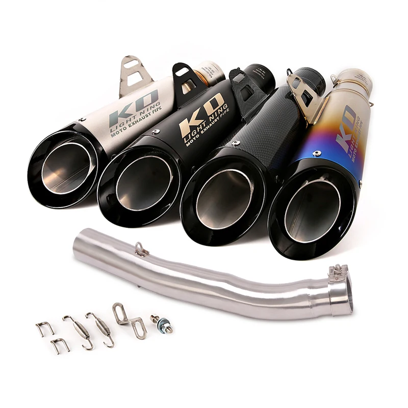 Voge 500AC Exhaust Tips Slip On Motorcycle Exhaust Mid Link Pipe And Muffler Stainless Steel For Voge LX500AC All Years