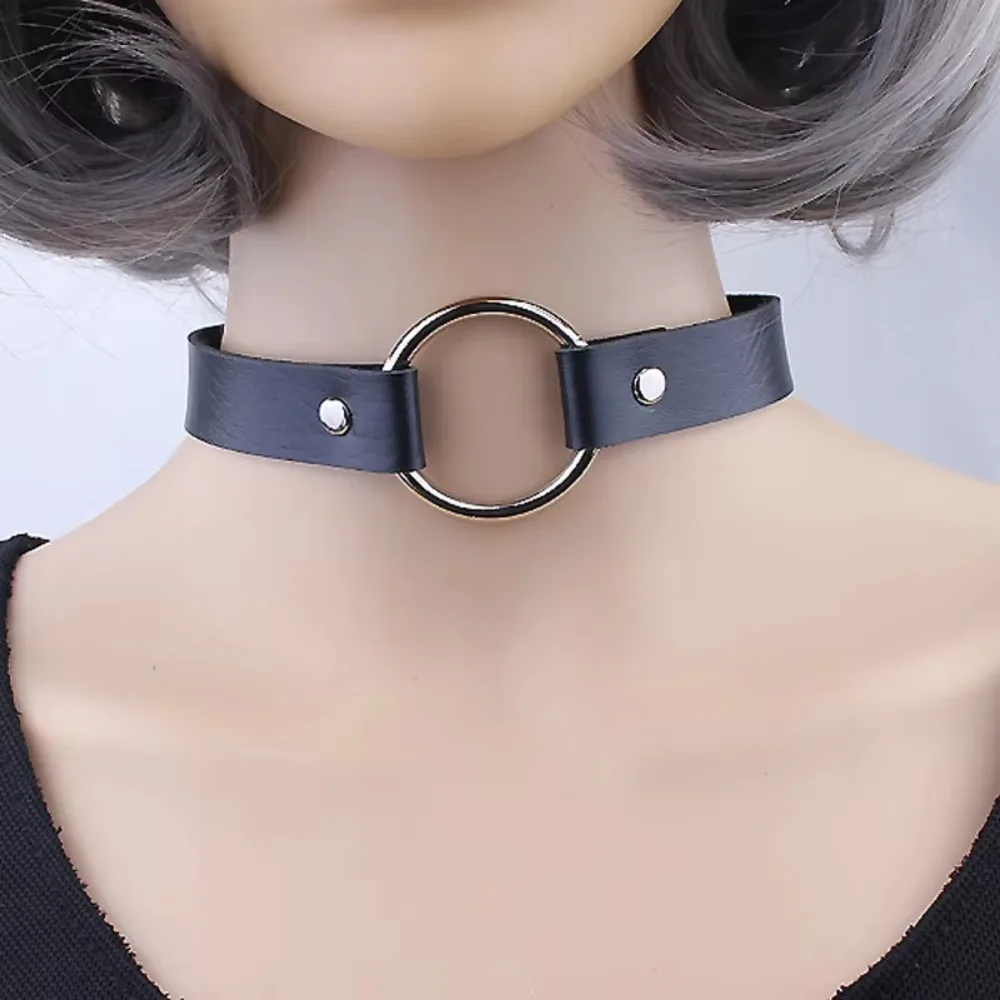 SUMENG 2025 NEUE frauen Bunte Leder Schnalle Gürtel Choker Halskette Mode Schmuck Runde Halsketten Geschenke