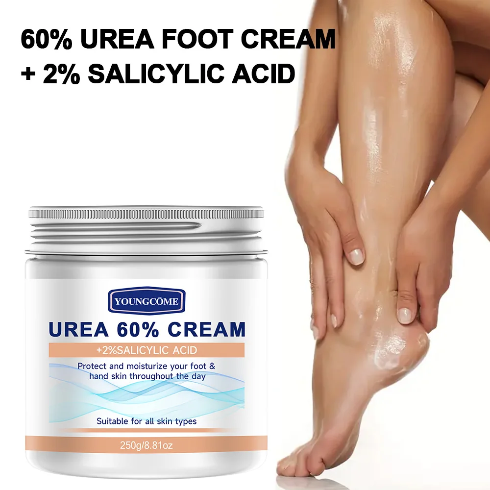 60% urea cream+2% salicylic acid moisturizing foot care cream can moisturize your FOOT,improving dryness and roughness