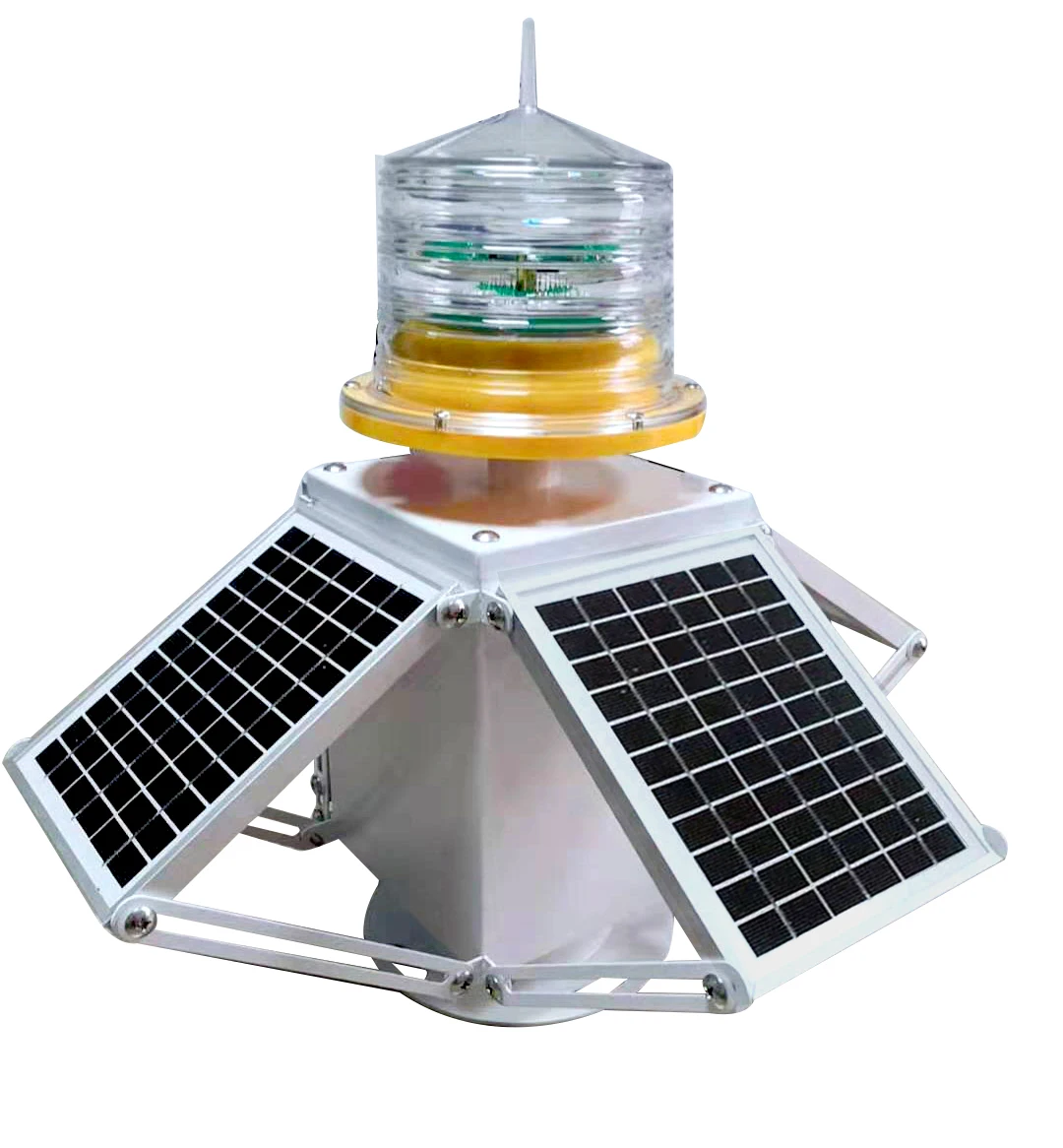 

1-12NM Durable Solar-Powered Buoy Lights Equipped with Four Sets of Solar Panels