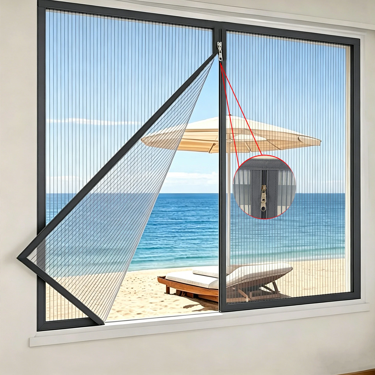 Summer mosquito screen window, hogar mosquito net, window accessories without punching holes
