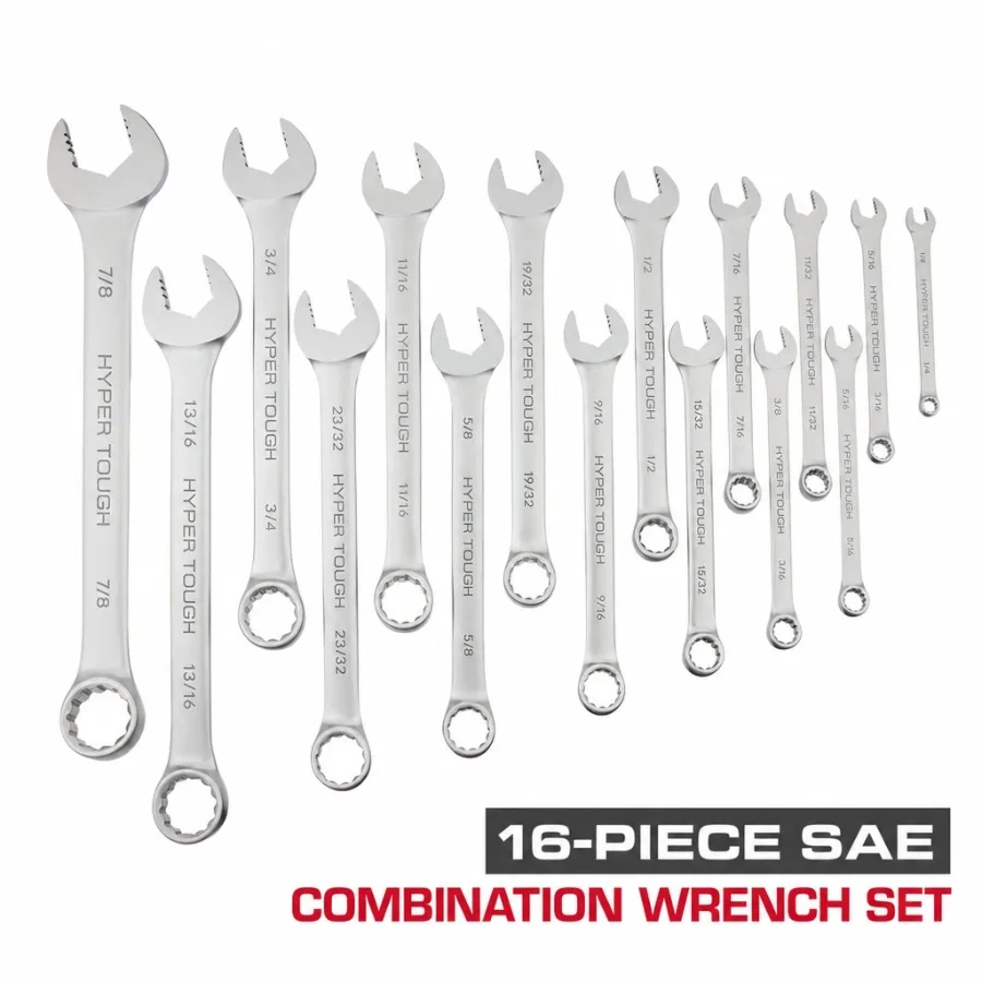 

Combination Wrench Set SAE 16 Pieces