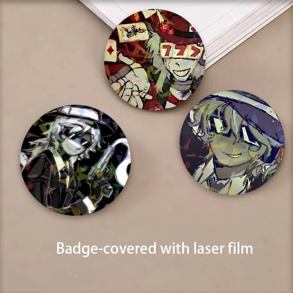 F-ForsakenS Chance Game Badge Set Glass Shine Lapel Backpack Costume Gift Decoration birthday Enamel Pin Bag Brooch