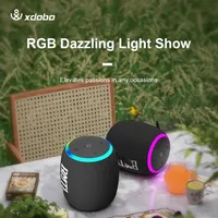 XDOBO BMTL Rainbow Mini Wireless Portable Speaker 15W RGB Light TWS BT 5.3 IPX7 Waterproof Outdoor Subwoofer with Balanced Bass