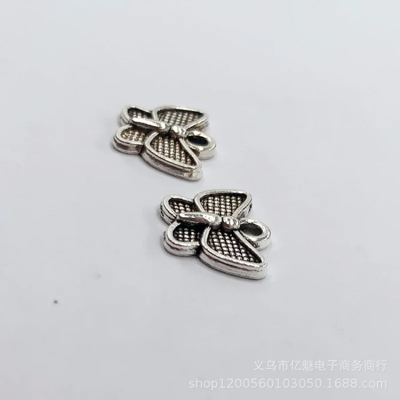 Factory 100Pieces Combined  13mm Butterfly Earrings Bracelet Necklace Clothing Gift Decoration Bookmark Material Pendant