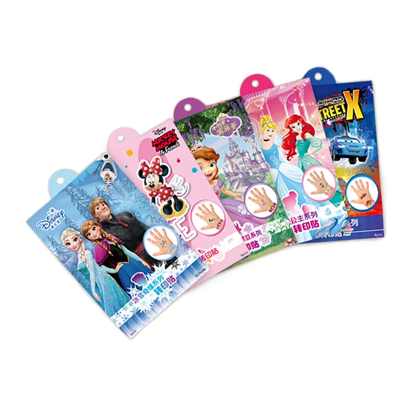 Disney Toys Anime Figure Frozen Princess Elsa Children Temporary Tattoo Body Art Waterproof Gift Box Transfer Printing Stickers