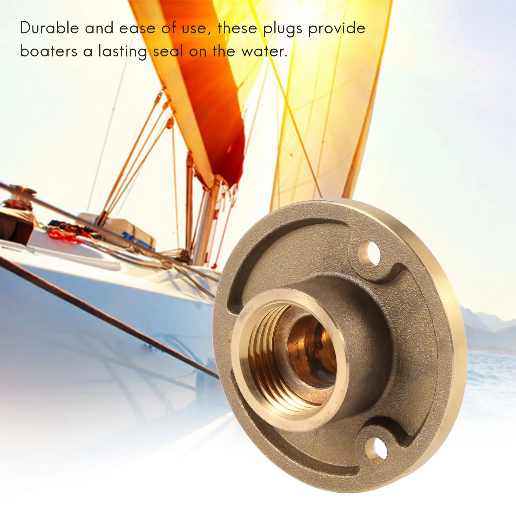 

Superior-Brass Drain Plug Bronze Garboard Marine Boat Yacht Screw Drain Plug 1 Inch Mounting Hole Fishing