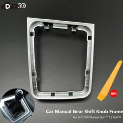 For LHD VW Manual Golf 7 7.5 Golf R Gear Shift Knob Lever Gear Stick Frame Bracket Circle Shift Knob 5GG713203A Left Side Driver