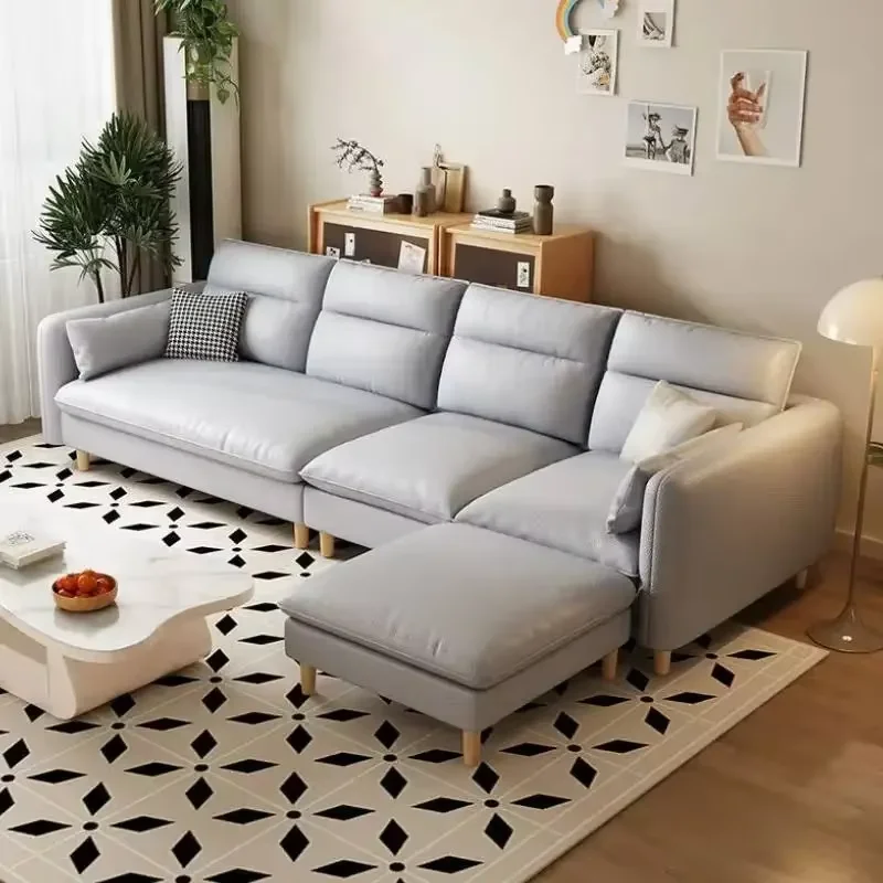 New Fancy Sofa Modern Luxury Waterproof Comfortable Wood Floor Couches Living Room European Divani Da Soggiorno Salon Furniture