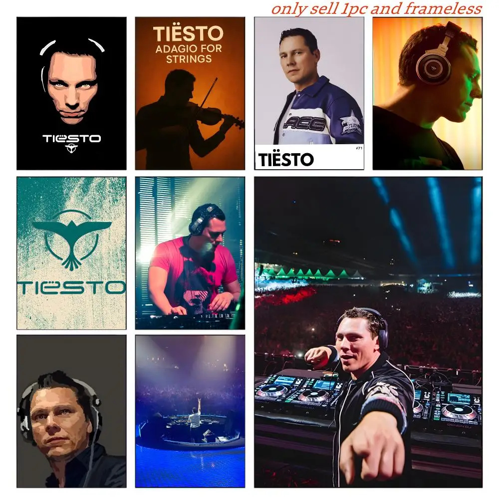 T-tiesto Singer Poster Wall Art Poster Pictures, Aesthetic Home Decor For Living Room Bedroom Office