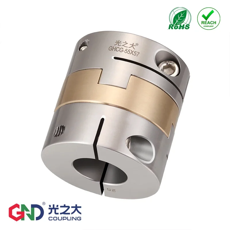 

3peices GHCG Stainless flexible coupler 5mm 8mm high torque oldham clamp series not jaw spider CNC shaft coupling