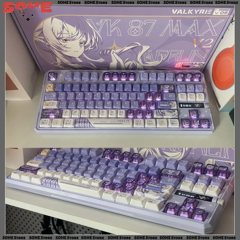 VK87 V2 Tri-Mode Wireless Custom Mechanical Keyboard Double 8k Full Key Hot Plug PBT Game FPS Esports Game Office Accessories