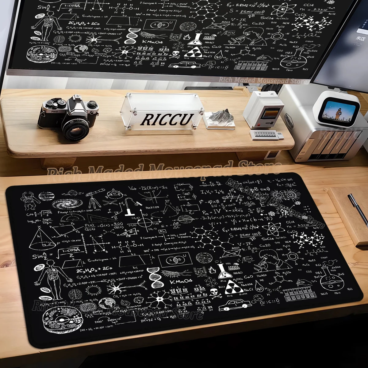 Equation Large Mouse Pad Pc Gamer Math Chemistry Physics Objects Deskmat Gaming Accessories Teclado Mat Office Laptop Mousepad
