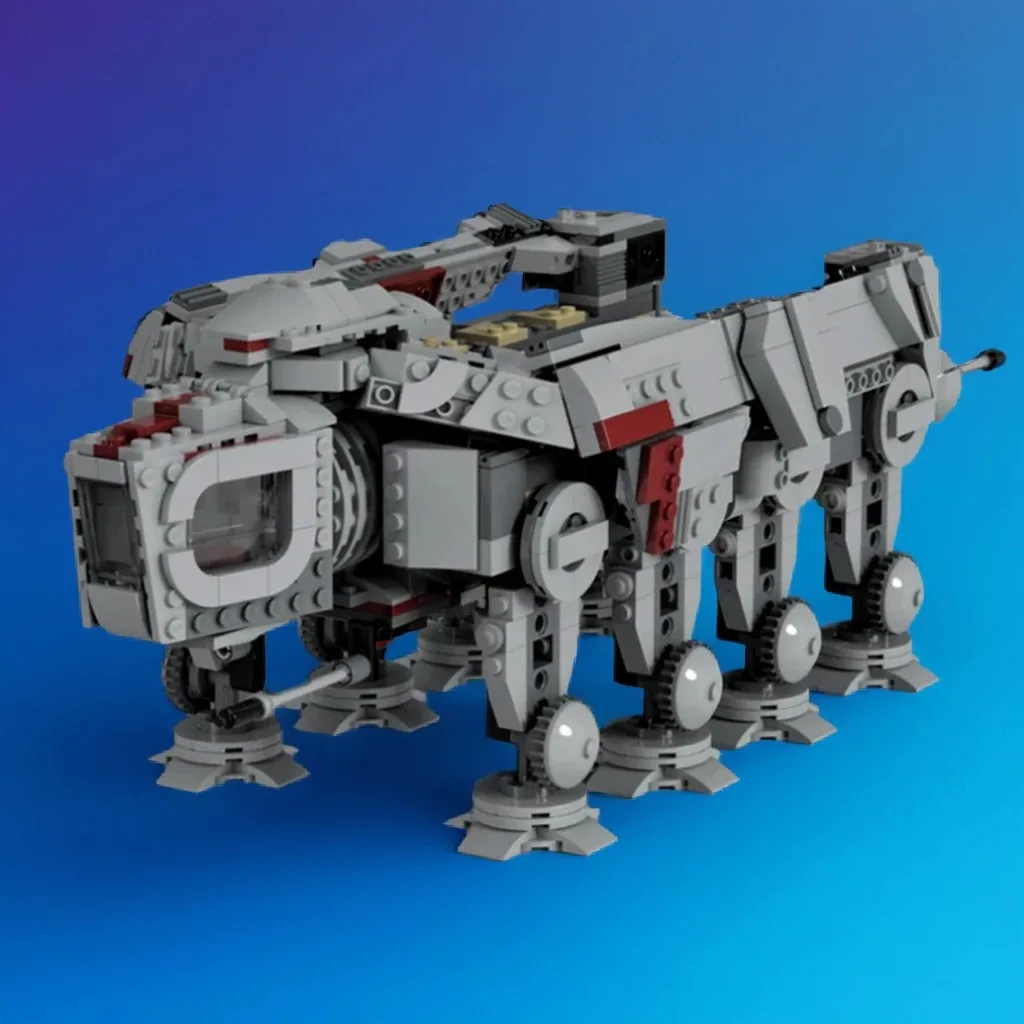 

1137 шт. MOC AT-TE комбинация DIY тяжелый артиллерийский ходунок Detai образование модель строительные блоки игрушки на день рождения подарок